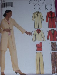 9577 SIMPLICITY EZ SHELL TOP,  PANTS, JACKET LENGTHS PATTERN 6-12; 14-20 CHOICE